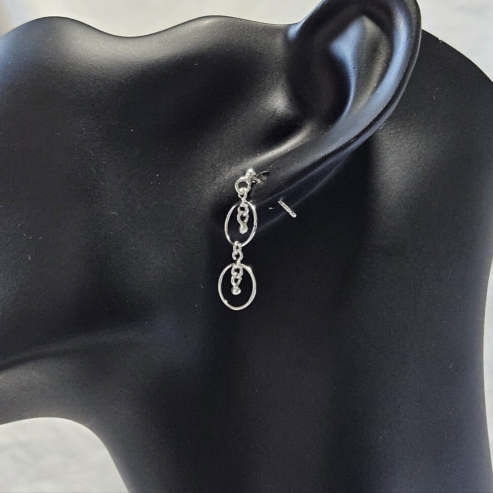 Giani Bernini Sterling Silver Double Circle Earrings J1-3124